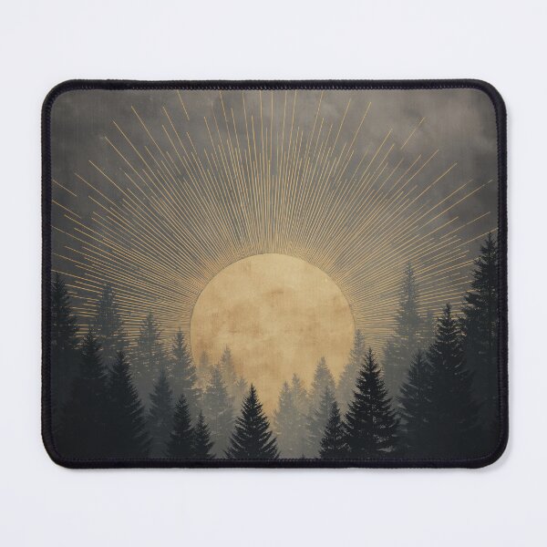 Item preview, Golden Sun Over the Dark Forest designed and sold by NordicDreams.