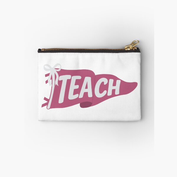 Item preview, "Teach" Pennant Flag Pink designed and sold by jillianromero.
