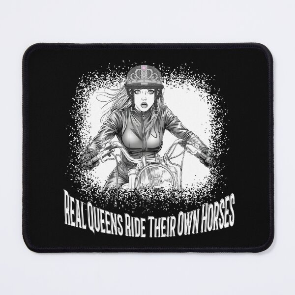 Item preview, Real Queens Ride Their Own Horses – Strong Woman Motorcycle Art designed and sold by TestudoDesign.