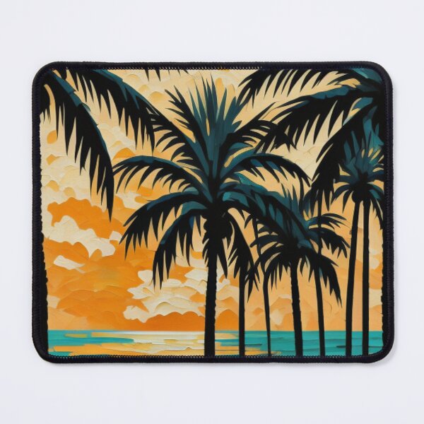 Item preview, Palm Forest Sunset Illustration Art for Nature Escape Dreamers designed and sold by WildStroke.