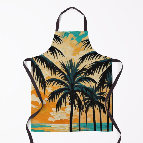Item preview, Palm Forest Sunset Illustration Art for Nature Escape Dreamers designed and sold by WildStroke.