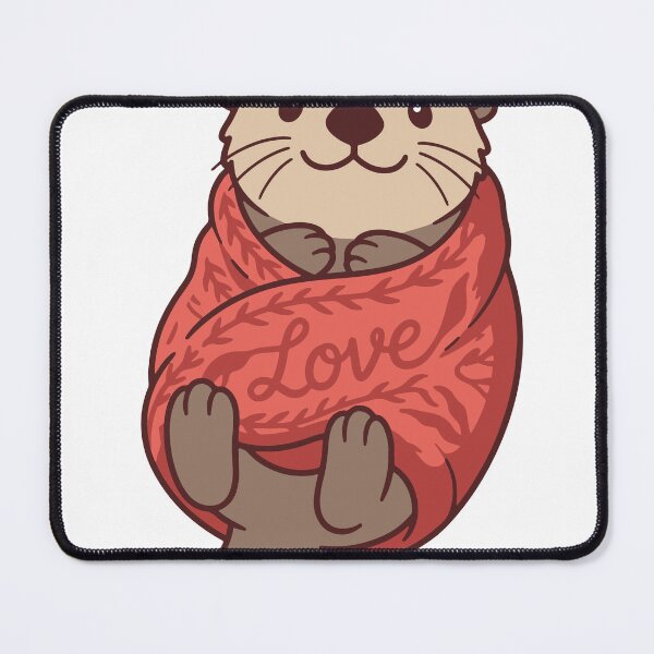Item preview, Otter Wrapped in Love Blanket valentine designed and sold by Everyday Epics.
