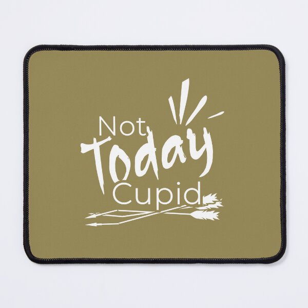Item preview, Simple and Minimal Not Today Cupid Christian Valentine Humor Bible Love 1 Corinthians 13 Typographic | white designed and sold by ZechJohnRB.