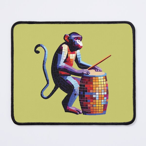 Item preview, musical monkey mosaic designed and sold by designmari.