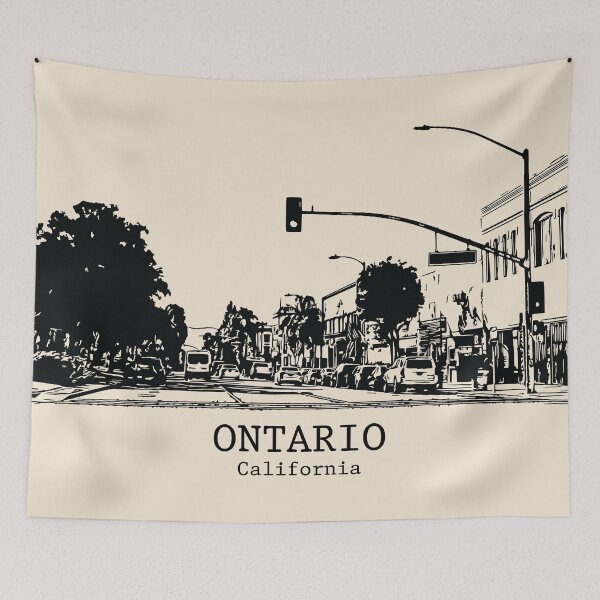 Artikelvorschau, Ontario - Kalifornien entworfen und verkauft von Lakeric Cityscapes.