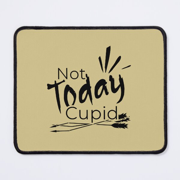 Item preview, Simple and Minimal Not Today Cupid Christian Valentine Humor Bible Love 1 Corinthians 13 Handwritten like Typographic | black designed and sold by ZechJohnRB.