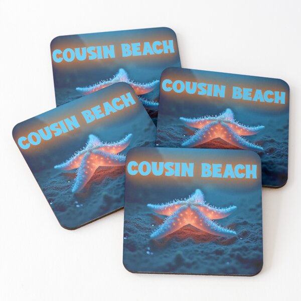 Item preview, Cousin Beach T-Shirt | Glowing Starfish Ocean Night Beach Vacation Design designed and sold by PixelWaveBD.