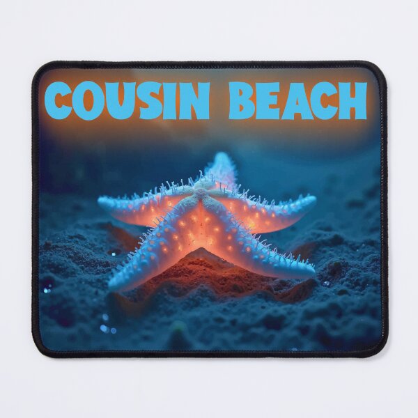 Item preview, Cousin Beach T-Shirt | Glowing Starfish Ocean Night Beach Vacation Design designed and sold by PixelWaveBD.
