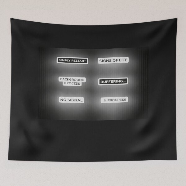 Item preview, Buffering / In System / No Signal /Minimalist System Status Design designed and sold by CzipipitoStudio.