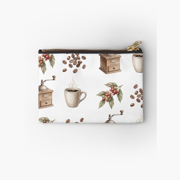 Item preview, Vintage Watercolor Coffee Botanical and Grinder Illustration Set designed and sold by NonditStudio.