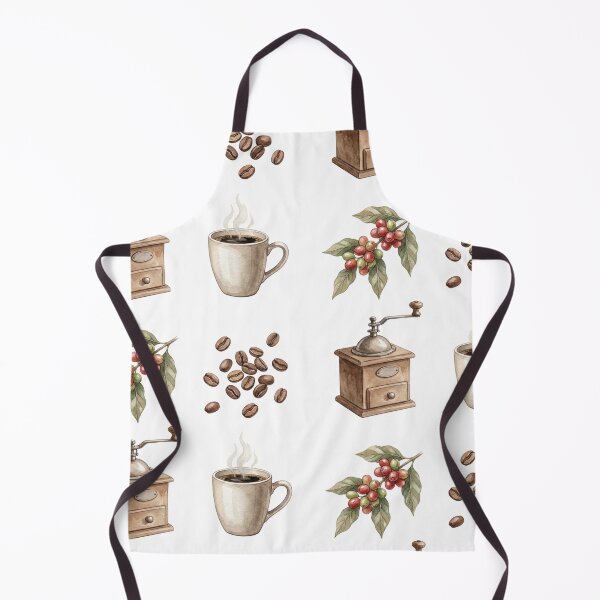 Item preview, Vintage Watercolor Coffee Botanical and Grinder Illustration Set designed and sold by NonditStudio.