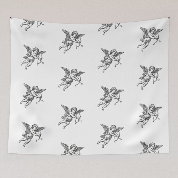 Item preview, Cupid in woodcut-style  designed and sold by S-M-P-A.