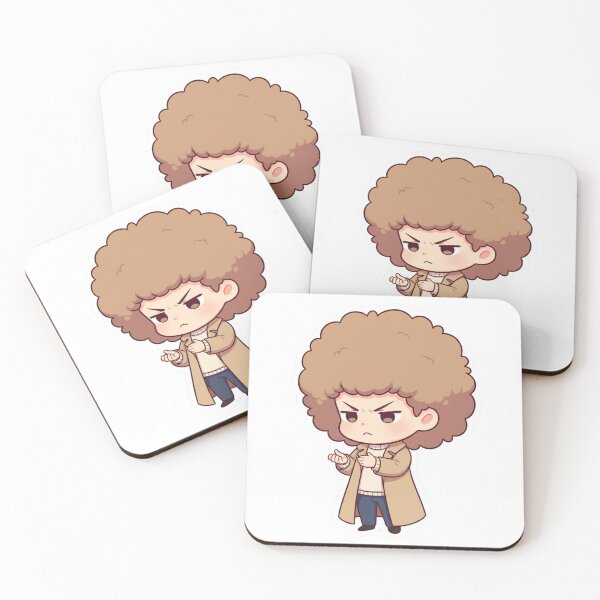 Item preview, Mochi Determined Angry Chibi Character – Cute Serious Afro Cartoon designed and sold by C3J7.