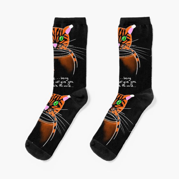 The Orange Power Question POLITOCAT Socks
