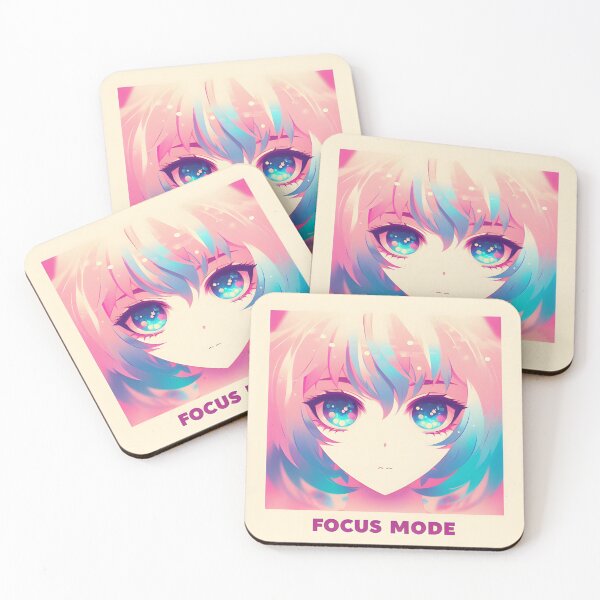 Item preview, Focus Mode Anime Art | Cute Anime Girl Productivity Aesthetic Illustration designed and sold by shopwithcare.