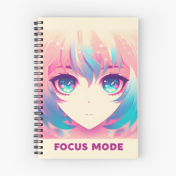 Item preview, Focus Mode Anime Art | Cute Anime Girl Productivity Aesthetic Illustration designed and sold by shopwithcare.