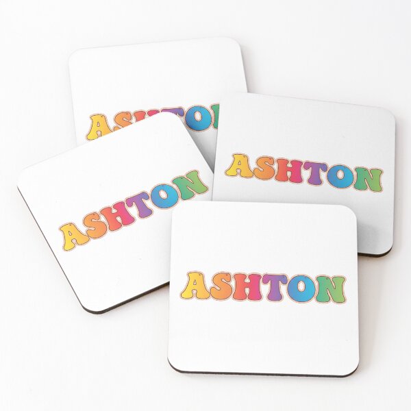 Item preview, ❤️ Ashton Personalized Name Wavy Retro Shirt, Coffee Mug, Sticker Gift designed and sold by HelixPedia.