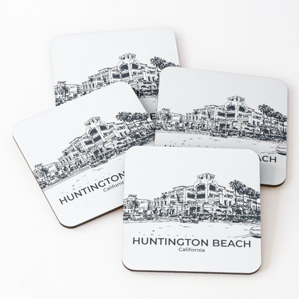Artikelvorschau, Huntington Beach - Kalifornien entworfen und verkauft von Lakeric Cityscapes.