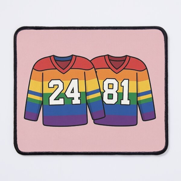 Item preview, Heated Rivalry Valentine's Day 2026 - LGBTQ Pride Hockey Jerseys 24 & 81 Romantic Merch designed and sold by CuteDesignOnly.