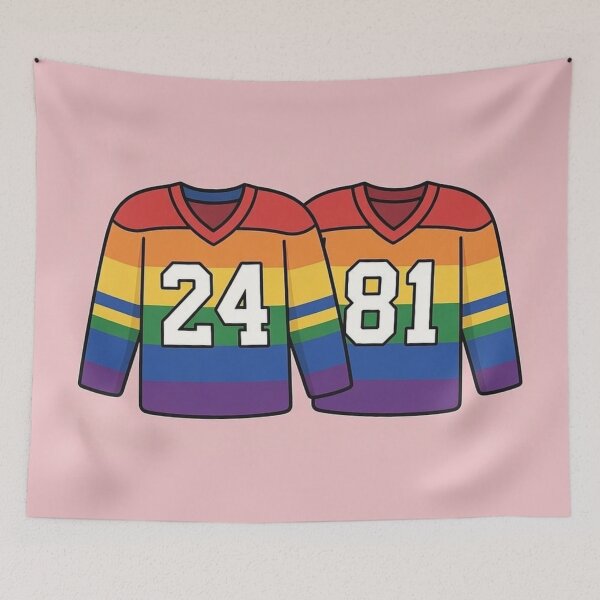 Item preview, Heated Rivalry Valentine's Day 2026 - LGBTQ Pride Hockey Jerseys 24 & 81 Romantic Merch designed and sold by CuteDesignOnly.