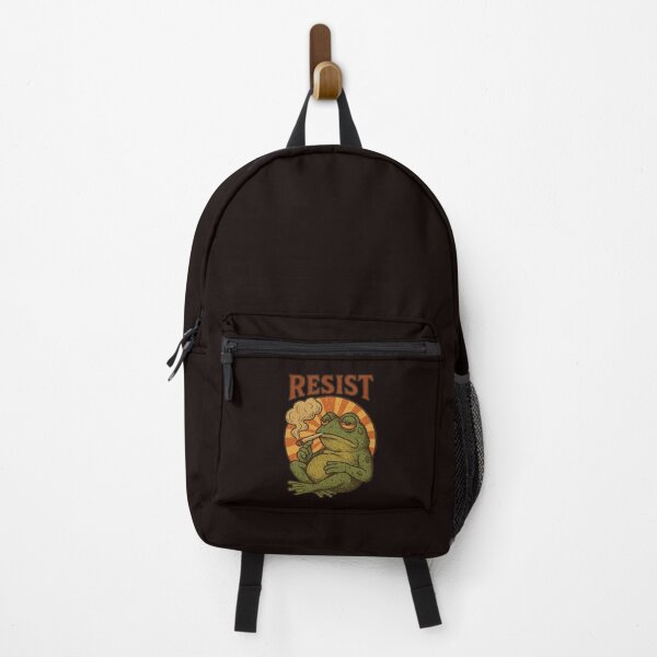 Item preview, Resist Frog Retro Vintage Stoner Aesthetic Sunburst Art designed and sold by TSE DESIGN.