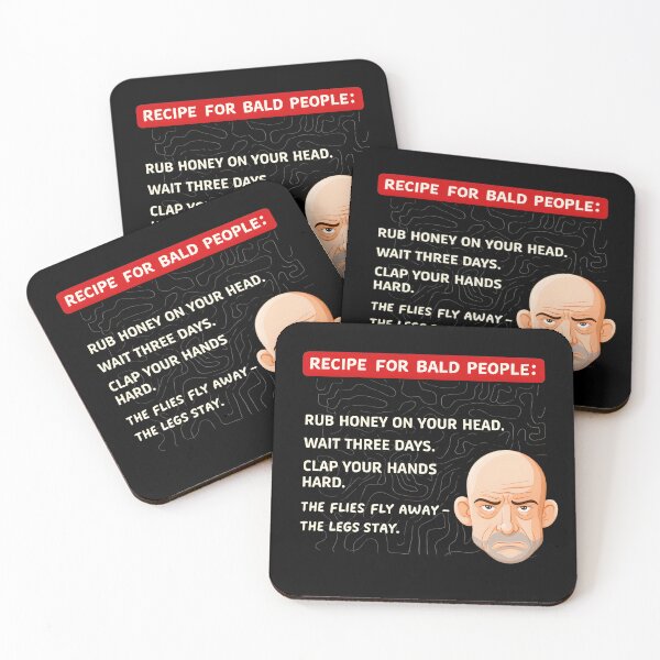 Item preview, Recipe for Bald People – Funny Bald Humor Cartoon Shirt designed and sold by SVALANART.
