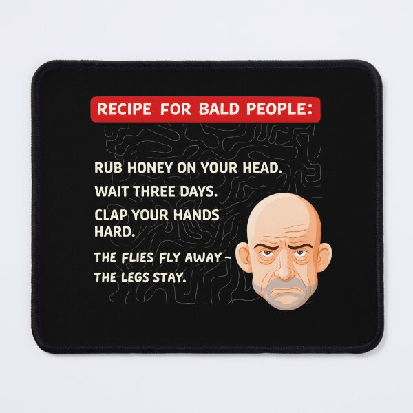 Item preview, Recipe for Bald People – Funny Bald Humor Cartoon Shirt designed and sold by SVALANART.