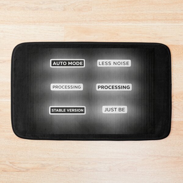 Item preview, Auto Mode /Less Noise / Processing - Minimalist System Mood Stickers designed and sold by CzipipitoStudio.