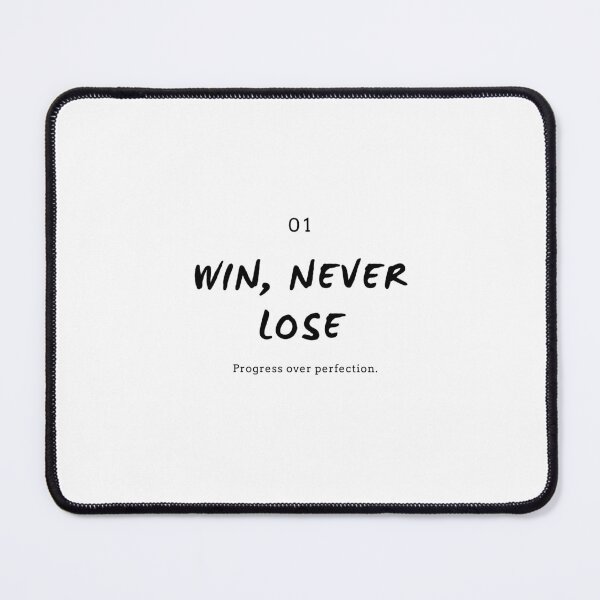 Item preview, Win, Never Lose – Motivational Quote Design designed and sold by Designs-dg.