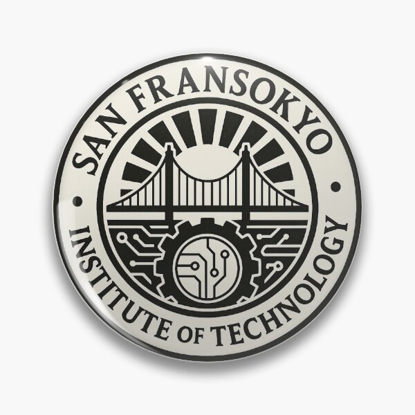 Aperçu de l'œuvre Emblème de l'Institut de Technologie de San Fransokyo – Sceau technologique futuriste créée et vendue par ClassroomInk.