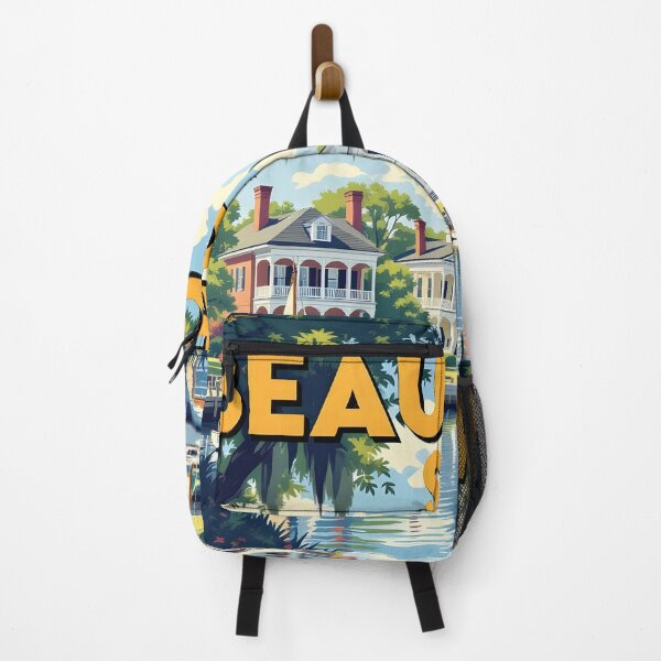 Item preview, Beaufort, South Carolina, USA: Vintage-Style Painterly Travel Poster designed and sold by LSVart.