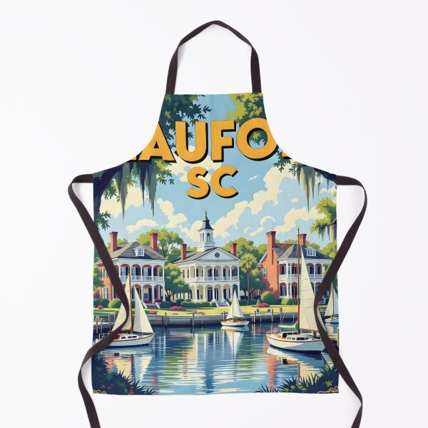 Item preview, Beaufort, South Carolina, USA: Vintage-Style Painterly Travel Poster designed and sold by LSVart.