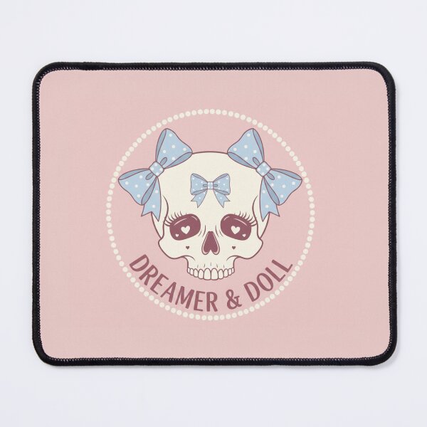 Item preview, Soft Coquette Aesthetic Skull with Pastel Bows - Cute Girly Goth Art designed and sold by CuteDesignOnly.