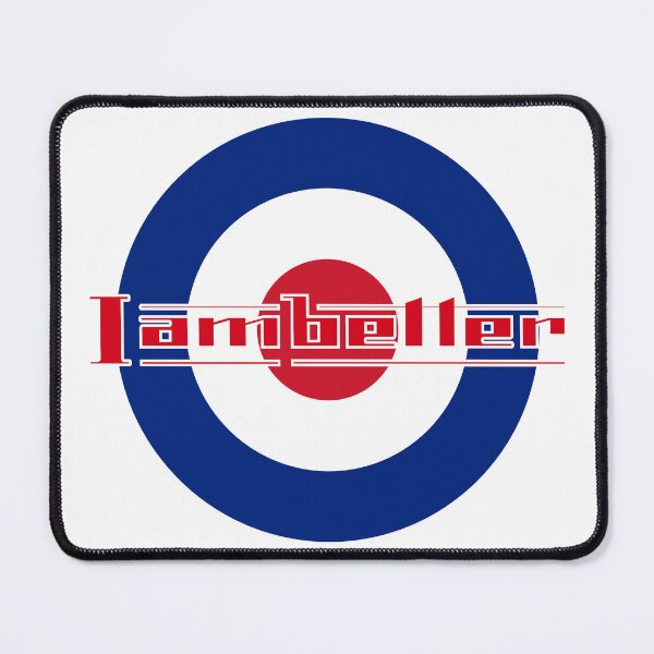 Item preview, Red Lambretta humorous logo with outline designed and sold by charlielloyd.
