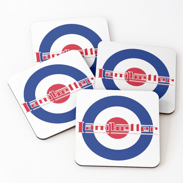 Item preview, Red Lambretta humorous logo with outline designed and sold by charlielloyd.