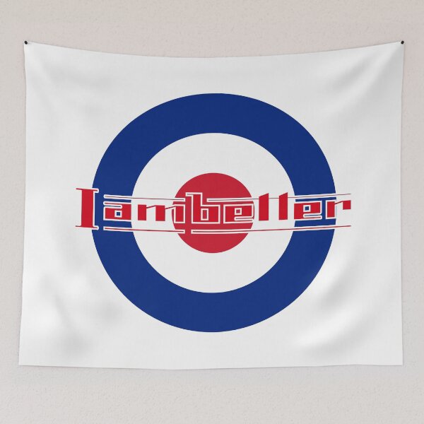 Item preview, Red Lambretta humorous logo with outline designed and sold by charlielloyd.