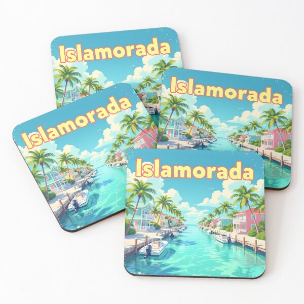 Item preview, Islamorada, Florida, USA: Vintage-Style Painterly Travel Poster designed and sold by LSVart.