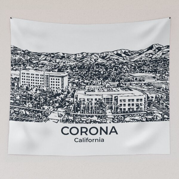 Artikelvorschau, Corona - Kalifornien entworfen und verkauft von Lakeric Cityscapes.