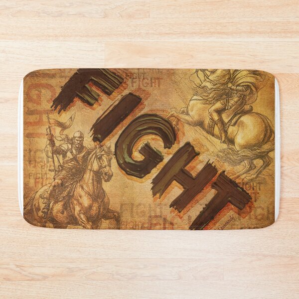 Item preview, FIGHT - Parchment Vintage Art - Motivational Typography Home Decor  designed and sold by Greenwald Gallery.