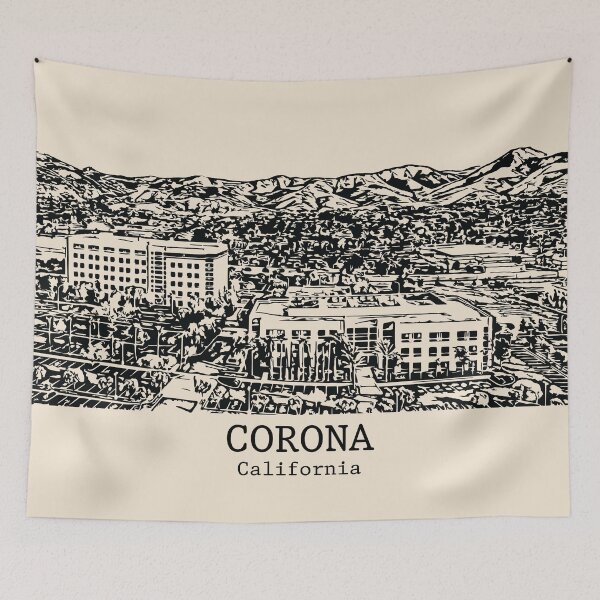 Artikelvorschau, Corona - Kalifornien entworfen und verkauft von Lakeric Cityscapes.