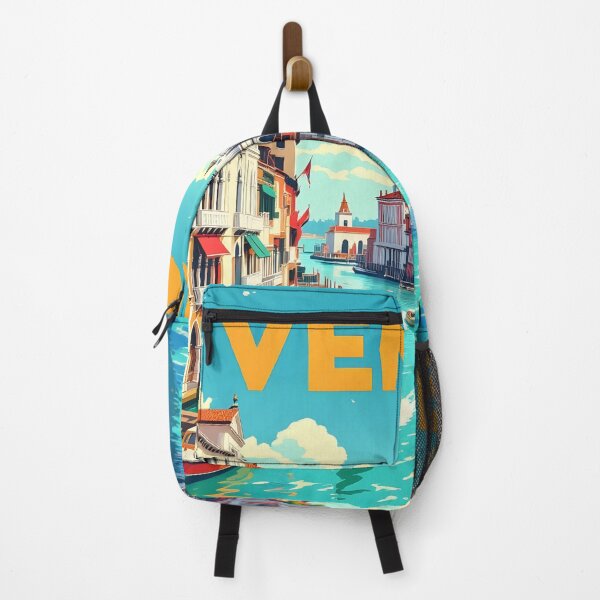 Item preview, Venice, Italy: Vintage-Style Painterly Travel Poster designed and sold by LSVart.
