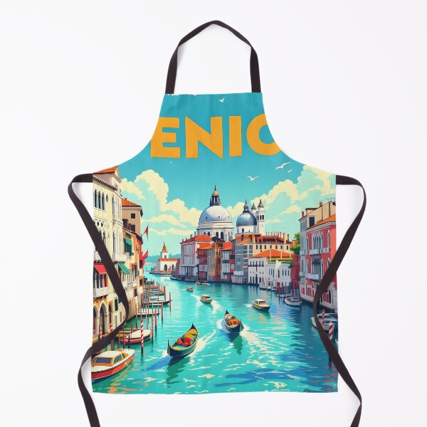Item preview, Venice, Italy: Vintage-Style Painterly Travel Poster designed and sold by LSVart.