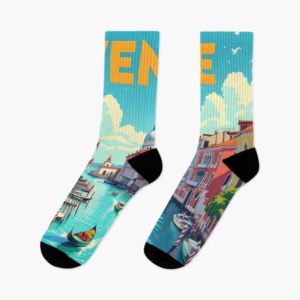 Item preview, Venice, Italy: Vintage-Style Painterly Travel Poster designed and sold by LSVart.