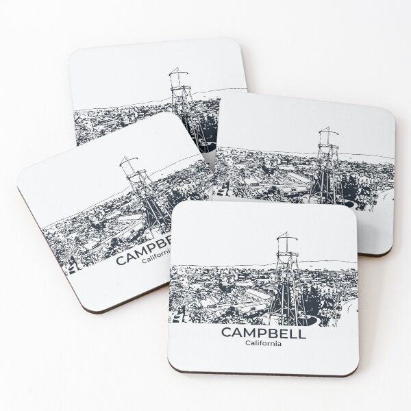 Artikelvorschau, Campbell - Kalifornien entworfen und verkauft von Lakeric Cityscapes.