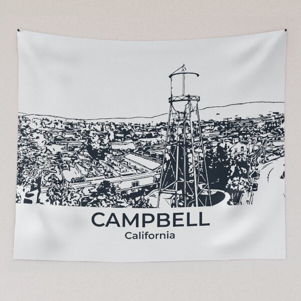 Item preview, Campbell - California designed and sold by Lakeric Cityscapes.