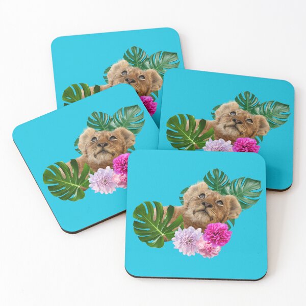 Item preview, Cute Lion Cub Floral Collage designed and sold by Wildeornes .