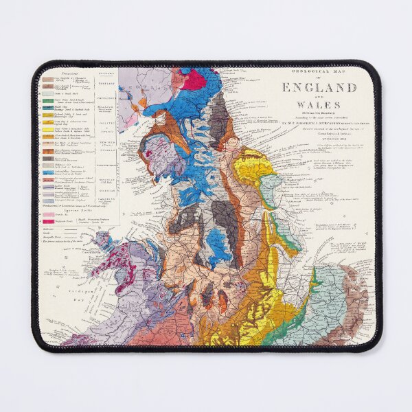 Item preview, Geological Map of England and Wales 1872 designed and sold by colourfind.