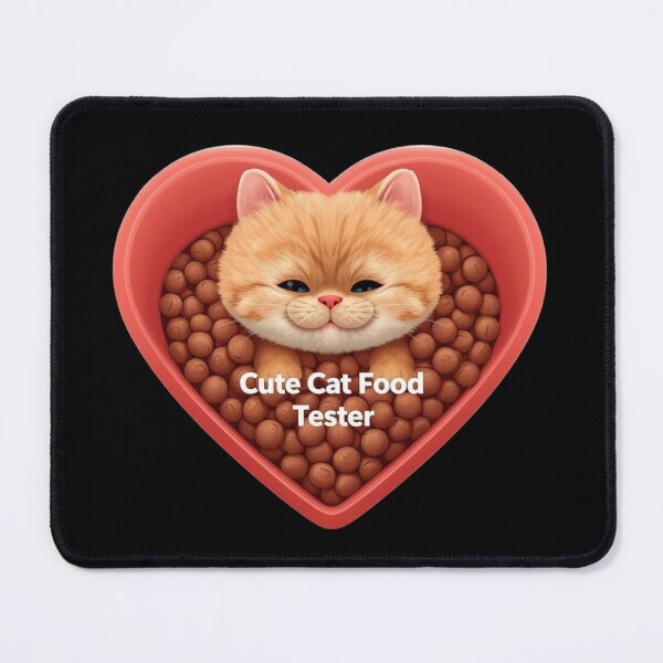 Item preview, Cat food tester, cute Valentine's cat designed and sold by YourTrendyTees.