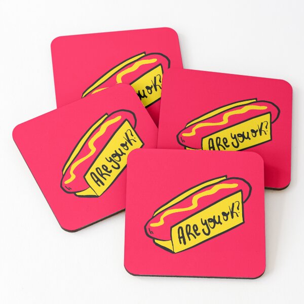Item preview, Are You Ok? – Funny Hot Dog Illustration designed and sold by chicadelosrulos.