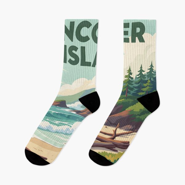 Item preview, Vancouver Island, Canada: Vintage-Style Painterly Travel Poster designed and sold by LSVart.